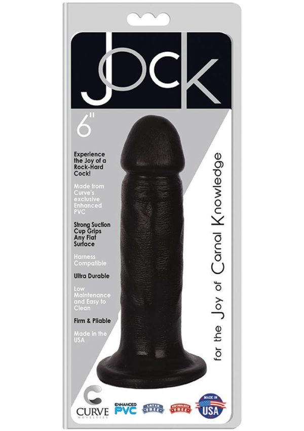 Jock Realistic Dildo 6in - Black