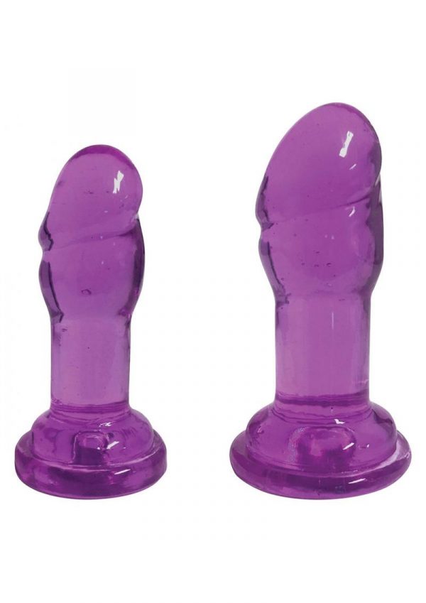 Lollicock Slim Sticks Duo Butt Plugs - Grape