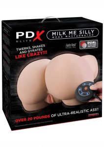 PDX Elite Milk Me Silly Mega Masturbator Plug In Butt - Vanilla