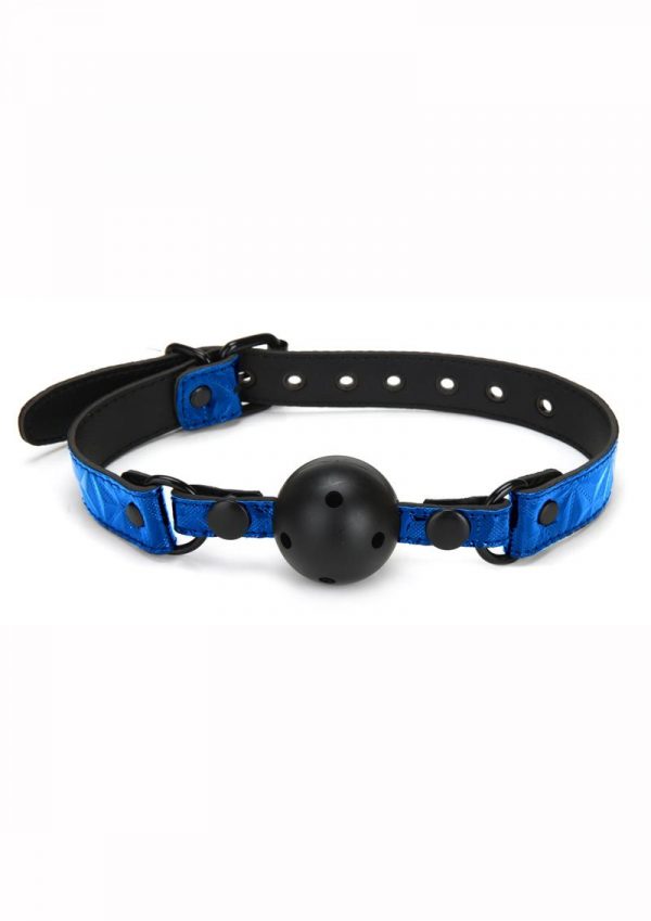 Whipsmart Deluxe Ball Gag - Blue