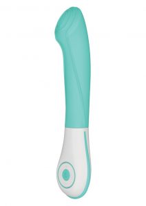 Ovo Silkskyn Rechargeable Silicone G-Spot Vibrator - Aqua/White