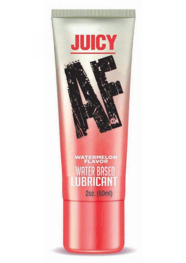 Juicy AF Water Based Flavored Lubricant Watermelon 2oz.