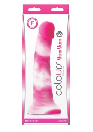 Colours Pleasures Yum Yum Silicone Dildo 8in - Pink