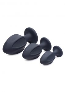 Master Series Triple Juicers Silicone Anal Trainer Set - Black