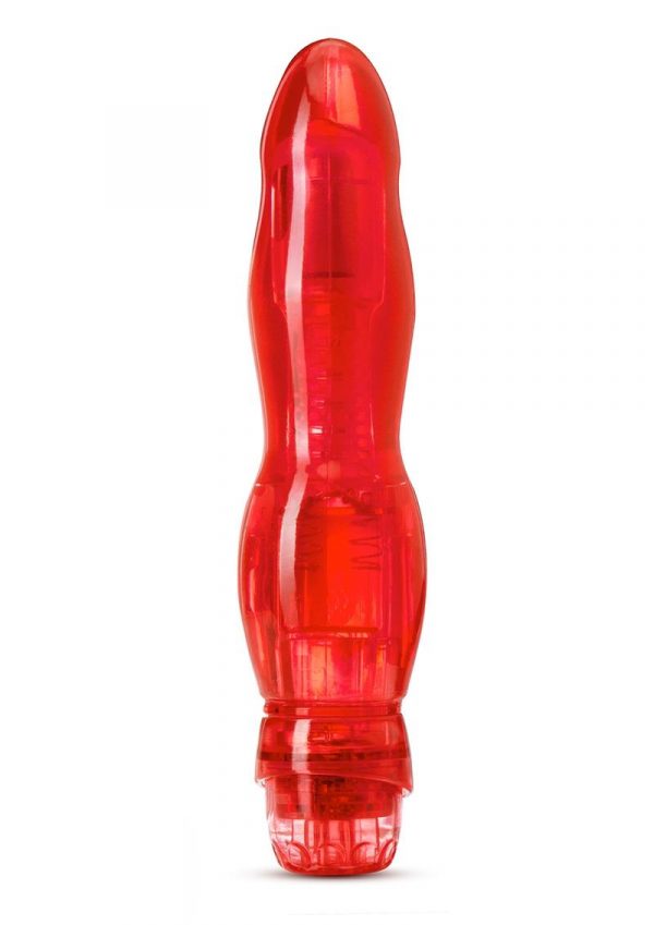 Naturally Yours Flamenco Vibrating Dildo 6.75in - Red