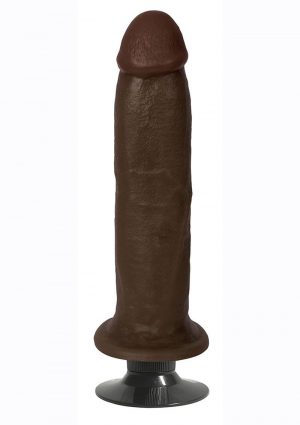 JOCK Vibrating Dildo 8in - Chocolate