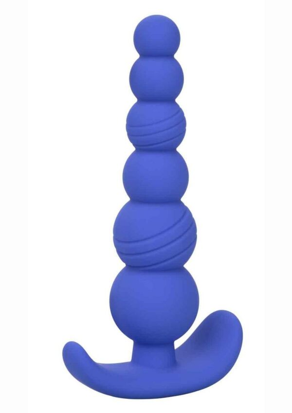 Cheeky X-6 Beads Silicone Anal Probe - Blue