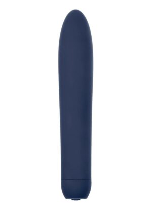 Straight Forward Rechargeable Silicone Vibrator - Blue