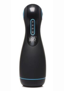 LoveBotz Auto Milker Extreme Rechargeable 16X Sucking Masturbator - Black/Blue