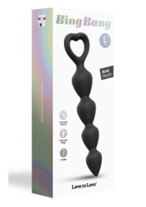 Bing Bang Silicone Anal Beads - Large - Black Onyx