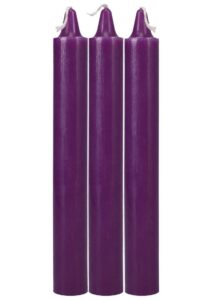 Doc Johnson Japanese Drip Candles - 3 Pack - Purple