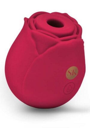 Secret Kisses Rosegasm Air Rechargeable Silicone Clitoral Stimulator - Red