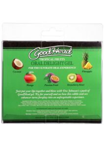 GoodHead Oral Delight Gel Tropical Fruits (5 Pack) 1oz.