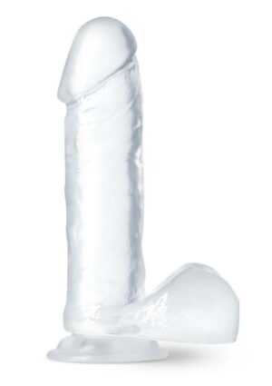 B Yours Diamond Glimmer Dildo 8in - Clear