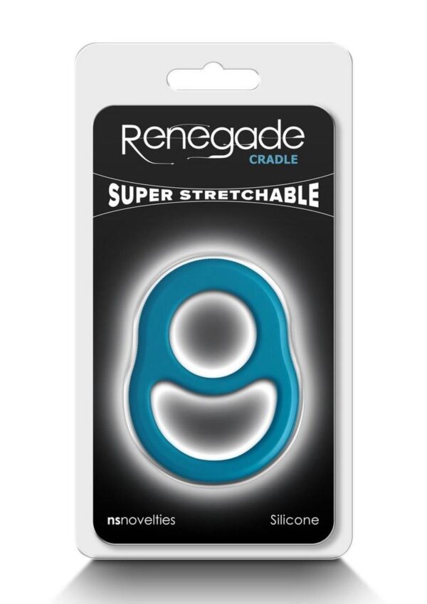 Renegade Cradle Silicone Cock Ring - Teal