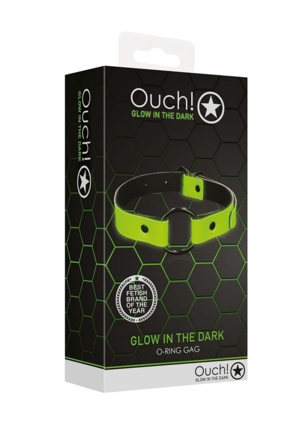 Ouch! O-Ring Gag Glow in the Dark - Green