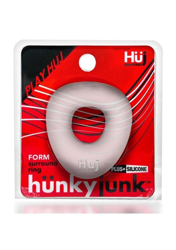 Hunkyjunk Form Surround Cock Ring - Clear Ice