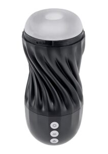 Playboy Solo Rechargeable Textured Stroker - Black