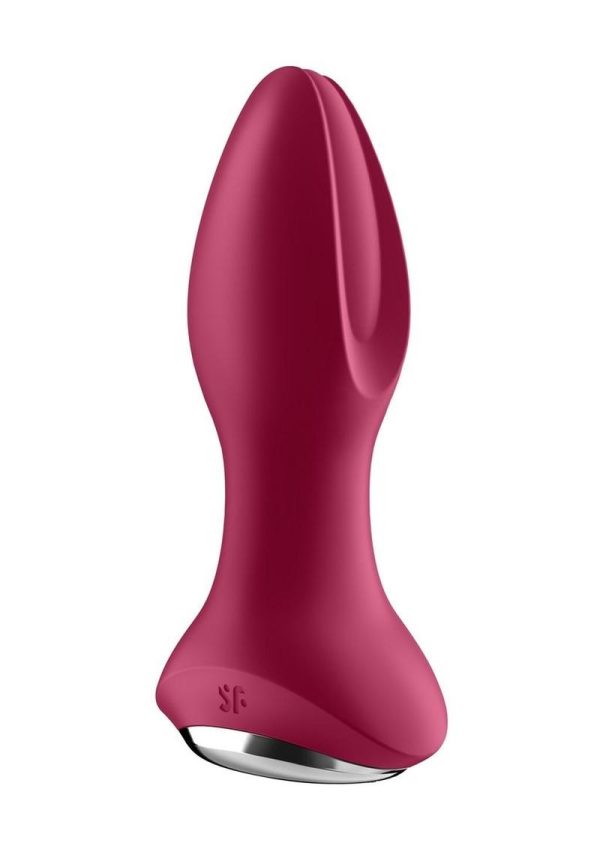 Satisfyer Rotator Plug 2+ Silicone Vibrating Double Anal Stimulator - Fuschia