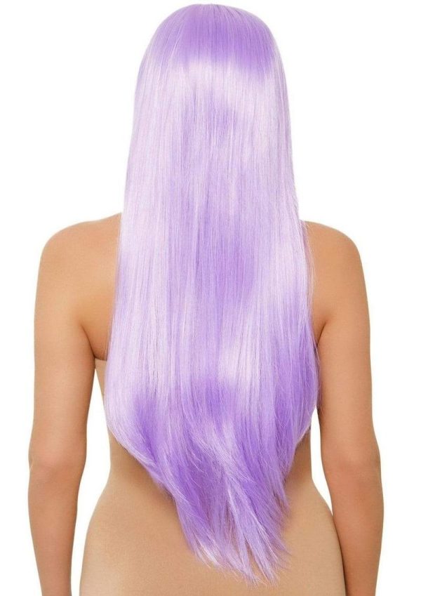 Leg Avenue Long Straight 33 Center Part Wig - O/S - Lavender