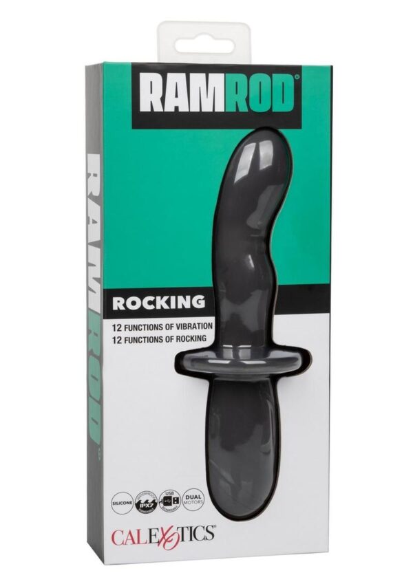 Ramrod Rocking Rechargeable Silicone Anal Probe - Gray