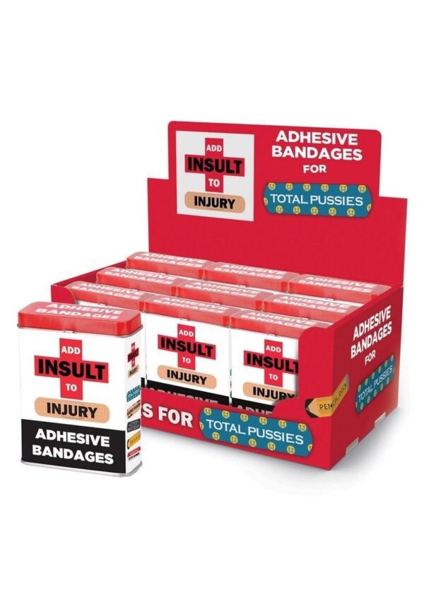 Add Insult to Injury Bandages (12 Tins per Display)