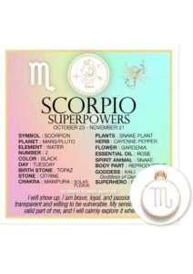 Warm Human Zodiac Scorpio
