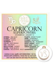 Warm Human Zodiac Capricorn