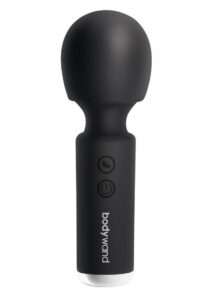 Bodywand Power Wand Rechargeable Silicone Wand Massager 4.5in - Black