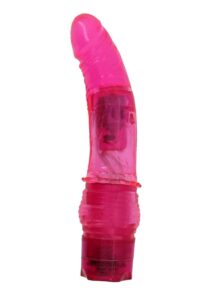 Crystal Caribbean Number 4 Jelly Vibrator 6.5in - Pink