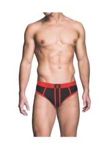 Prowler RED Ass-Less Brief - XLarge - Black/Red