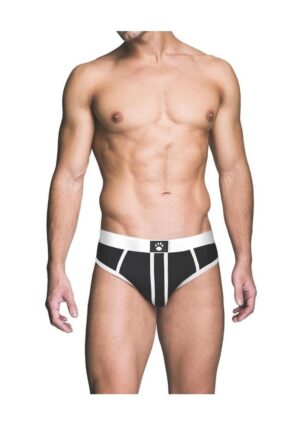 Prowler RED Ass-Less Brief - Small - Black/White