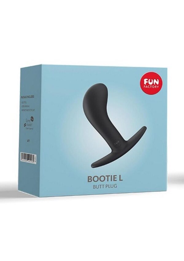 Bootie L Silicone Anal Plug - Large - Black