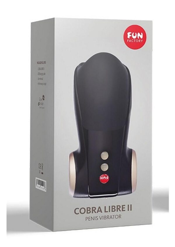 Cobra Libre II Silicone Penis Vibrator - Black