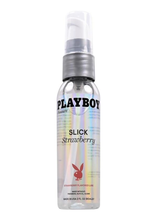 Playboy Slick Strawberry Water Based Lubricant 2oz