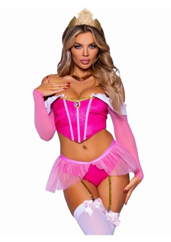 Garter Panty with Peplum Skirt