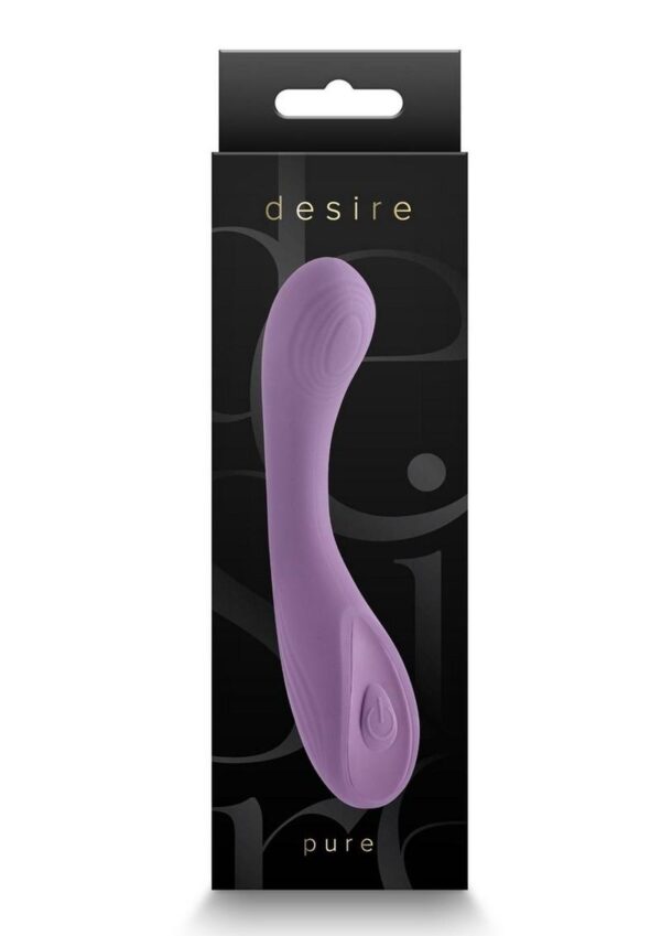 Desire Collection Pure Rechargeable Silicone Vibrator - Purple