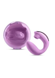 Desire Euphoria Dual End Vibrator with Air Pulse Clitoral Stimulation - Magenta