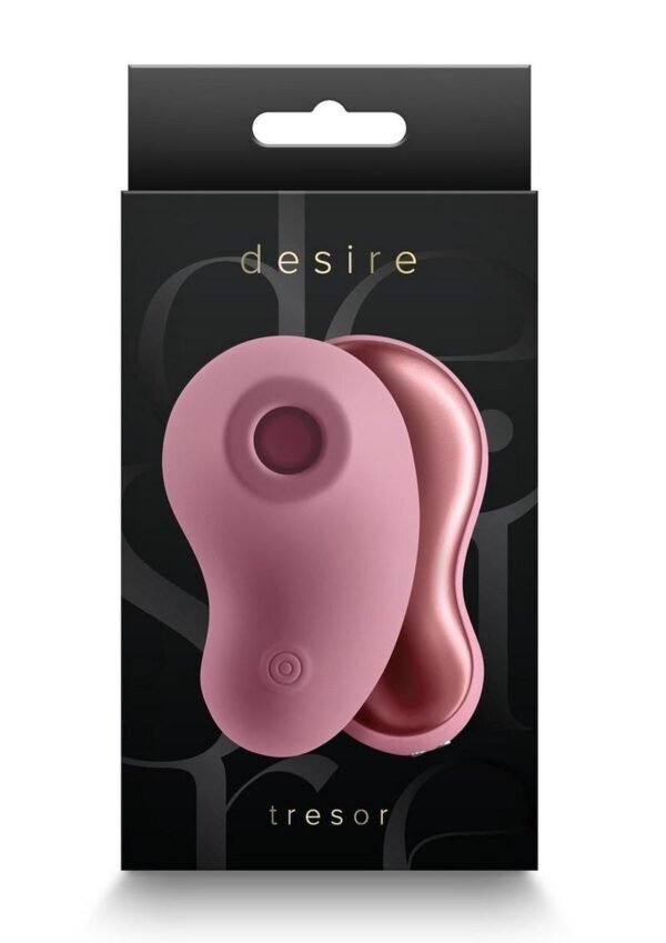 Desire Tresor Rechargeable Silicone Clitoral Stimulator - Dusty Rose Pink