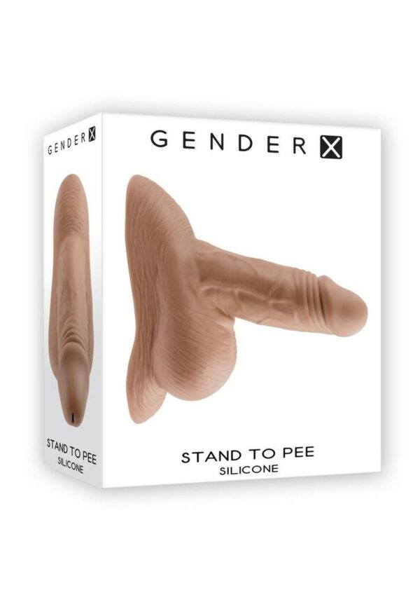 Gender X Silicone Realistic Stand To Pee Funnel - Caramel