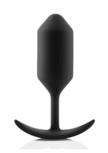 B-Vibe Snug Plug 3 Silicone Weighted Anal Plug - Black