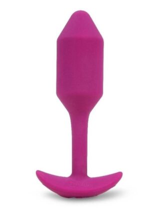 B-Vibe Vibrating Snug Plug 2 Rechargeable Silicone Anal Plug - Rose