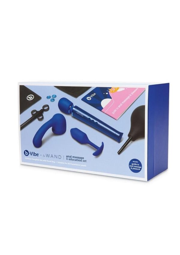 B-Vibe Anal Massage and Education Set - Navy Blue