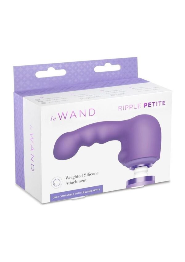 Le Wand Petite Ripple Silicone Attachment Cover - Violet