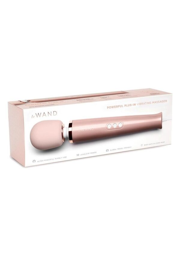 Le Wand Plugin Vibrating Massager - Rose Gold