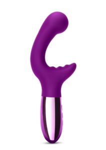 Le Wand XO Rechargeable Silicone Dual Stimulating Vibrator - Cherry