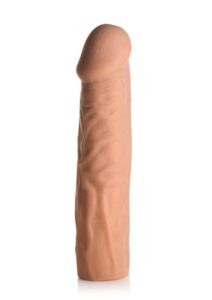 JOCK Extra Long Penis Extension Sleeve 1.5in - Caramel