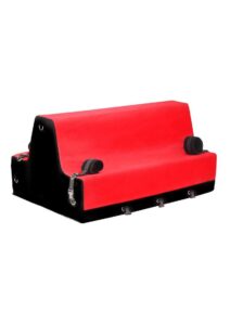 Bedroom Bliss Lover`s Bondage Bench - Black/Red