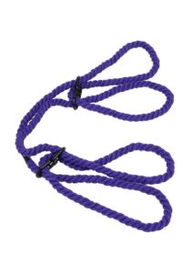 Merci Restrain 6mm Hemp Wrist or Ankle Cuffs - Purple