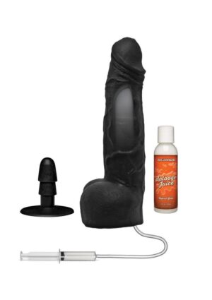 Merci Dual Density Ultraskyn Squirting Cumplay Cock with Removable Vac-U-Lock Suction Cup - Black